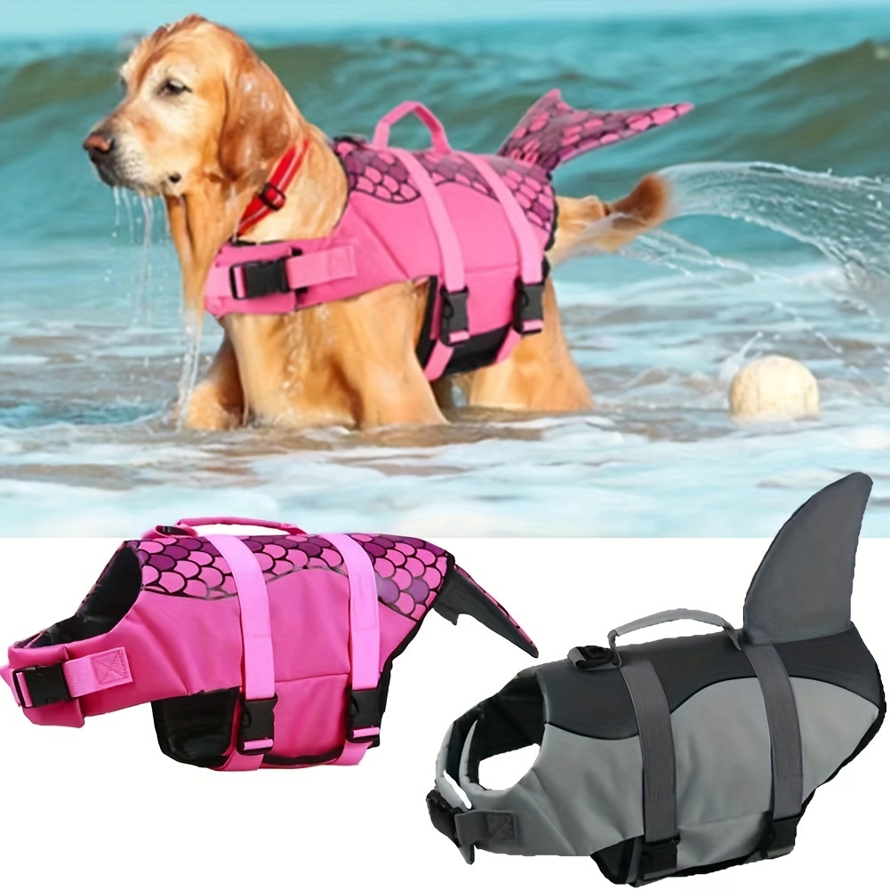 Life Jacket Buoyancy - Colete Salva-Vidas para Cães Shark/Mermaid com
