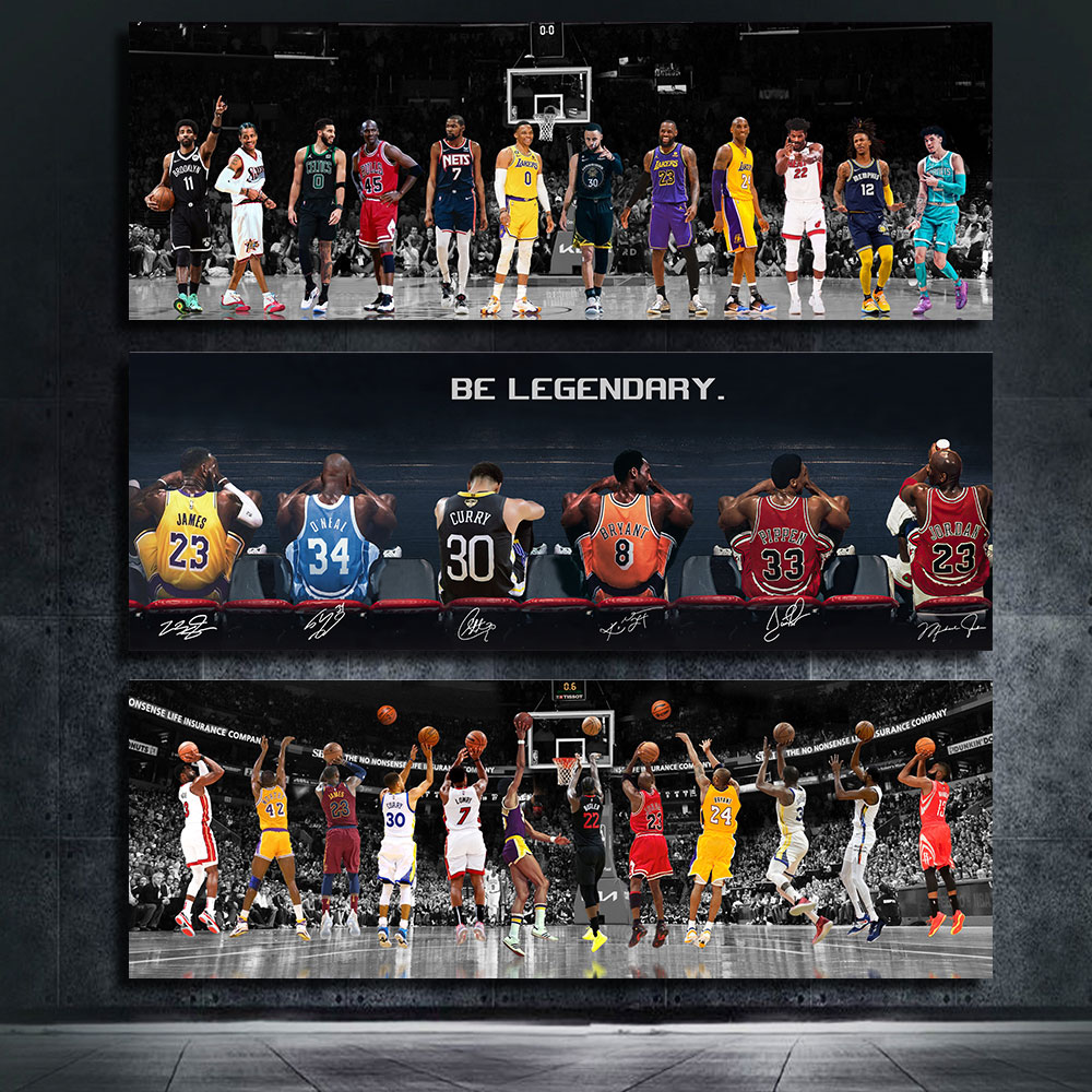 Aqua Sports Club - Basquete Esportes Cartaz, J-James, C-Curry, Ja