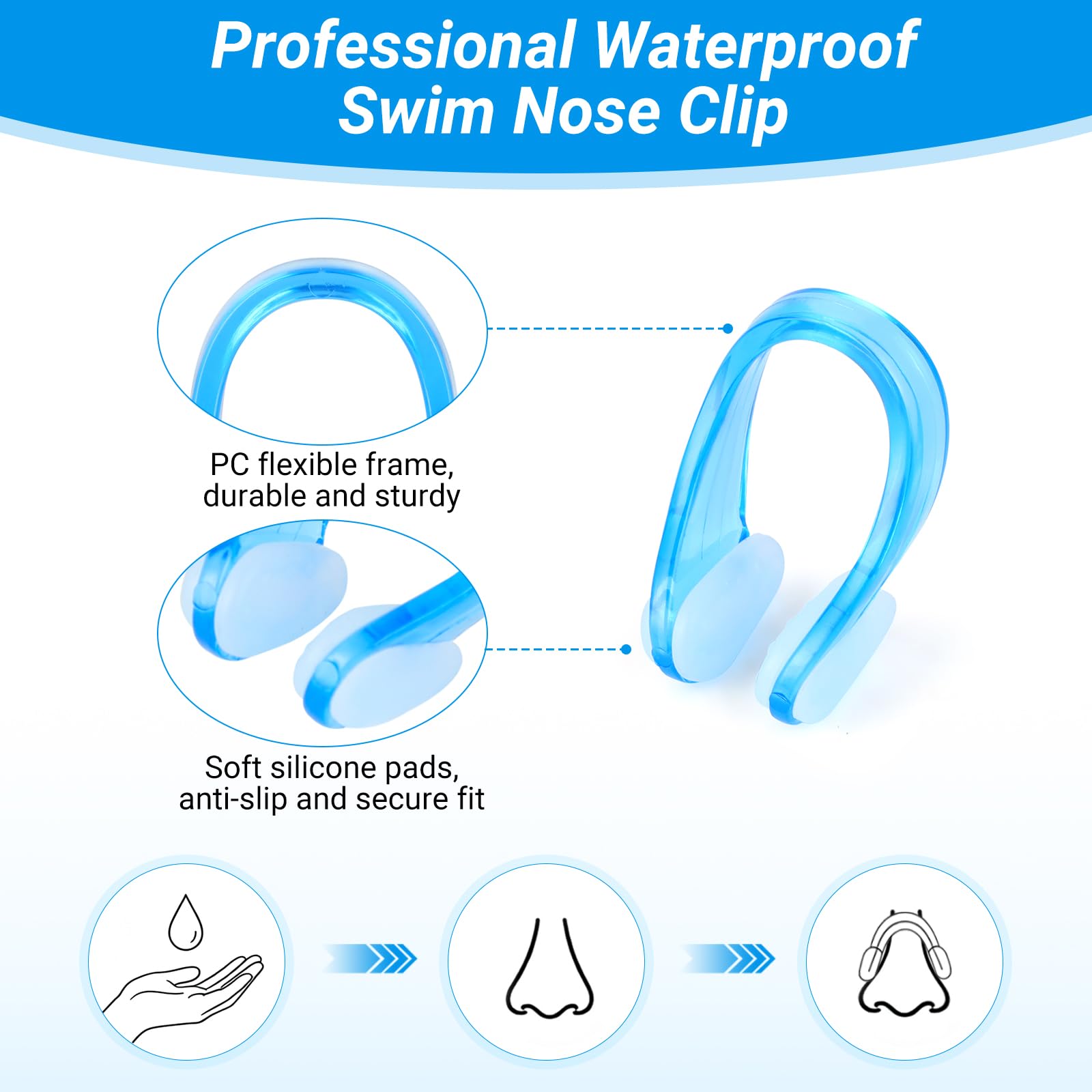 Clipes de Nariz de Silicone Im - Aquatic Sports Swimming avaliação e preço